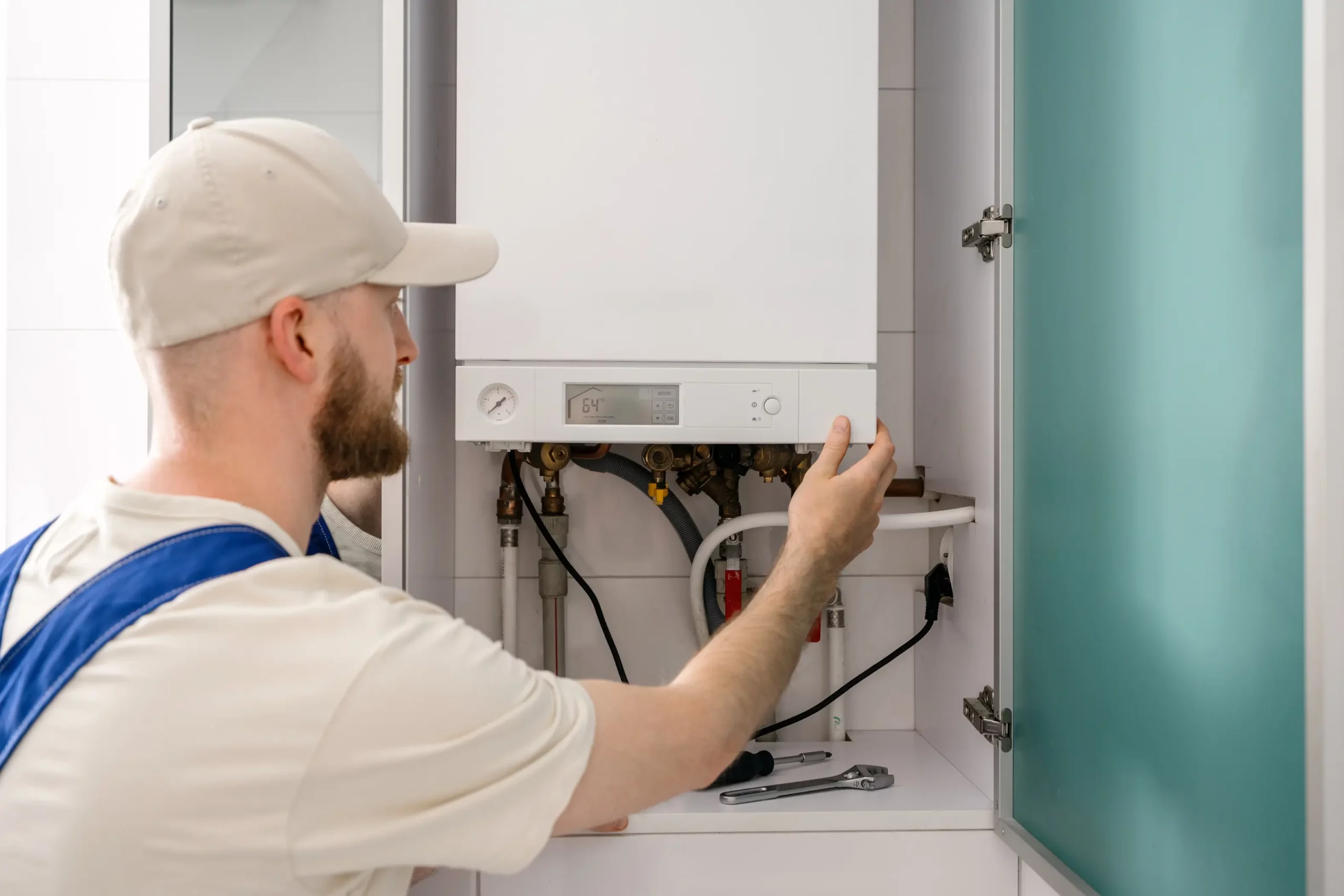 Residential water heater installed by Jerry's Household Plumbing Service