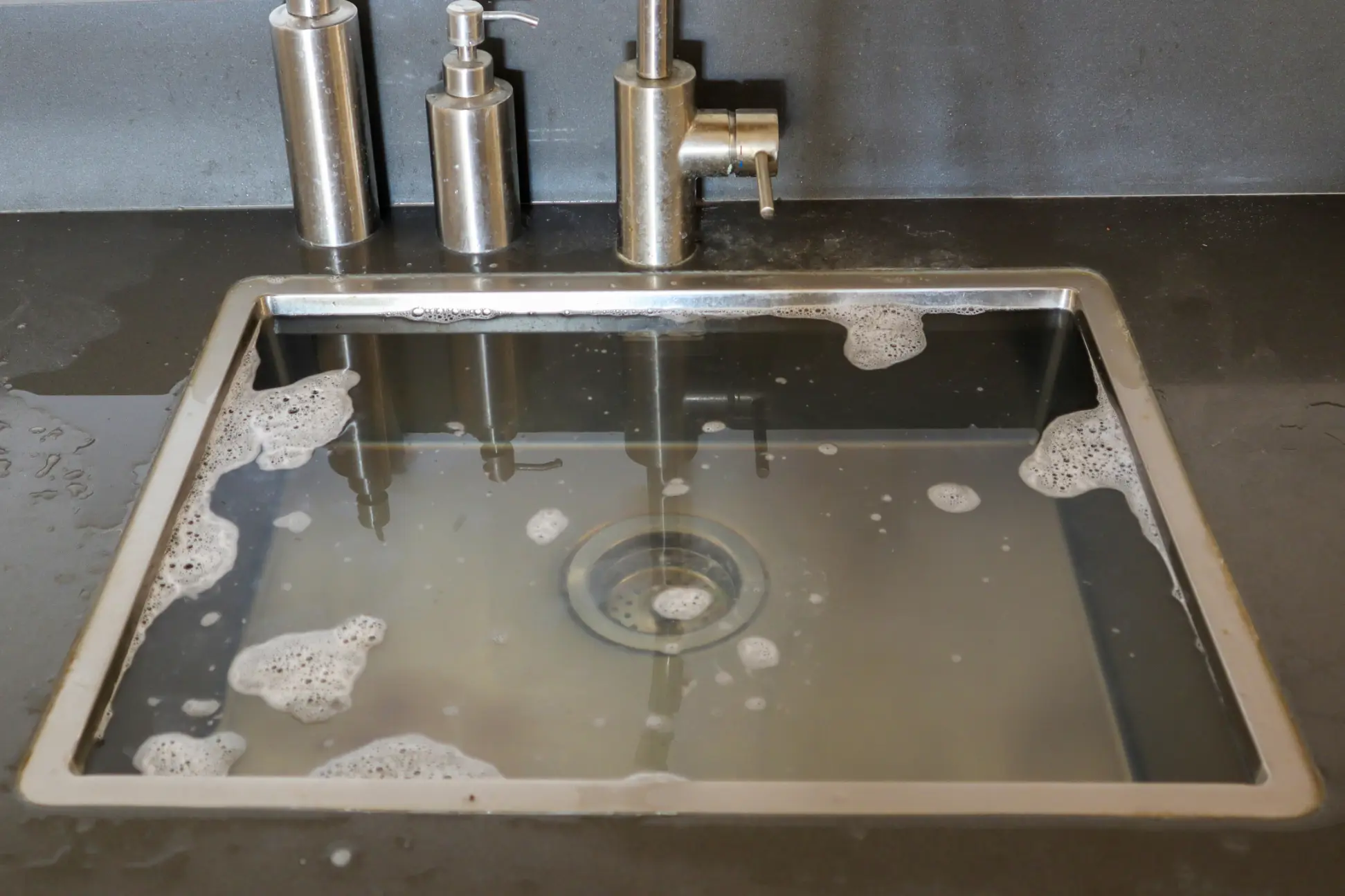 Bathroom drain plumbing fixture in a Green Bay area home